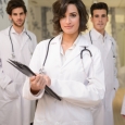 Portrait of group of medical workers in hospital